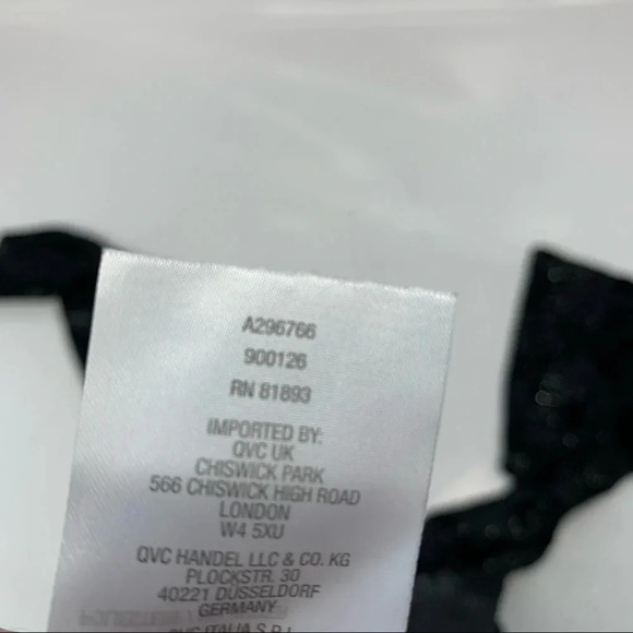 Isaac  Mizrahi Black Velvet Top‎ XS  Silver Sparkle Bell Sleeve Boho Whimsy Goth - Picture 10 of 14